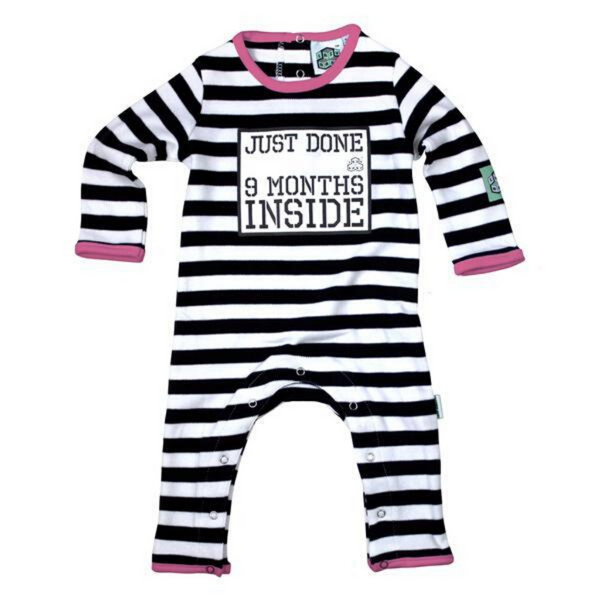 Just Done 9 Months Inside® New Born Baby Grow- Baby Shower Gift - Coming Home Outfit by Lazy Baby®