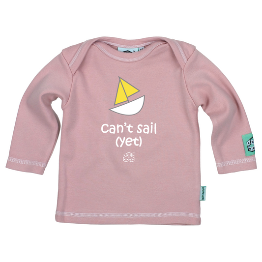 Lazy Baby Gift for Sailers - Can't Sail Yet Pink T Shirt - Lazy Baby
