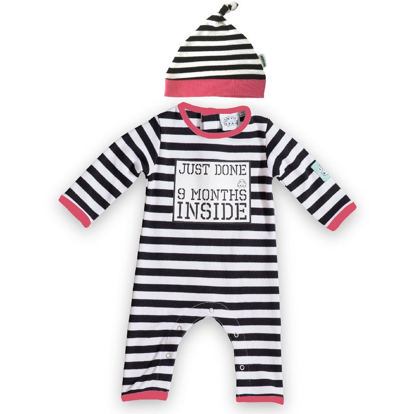 New Baby Hospital Gift - Just Done 9 Months Inside® - Baby Shower Gift - Baby Grow - Lazy Baby
