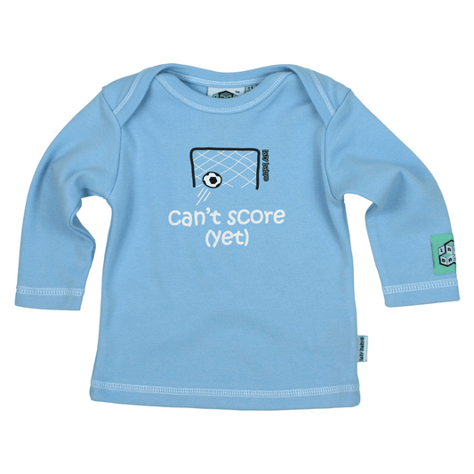 Baby Boy Gift for Football Parents | Can't Score Yet Baby T Shirt | Funny Newborn Gift - Lazy Baby