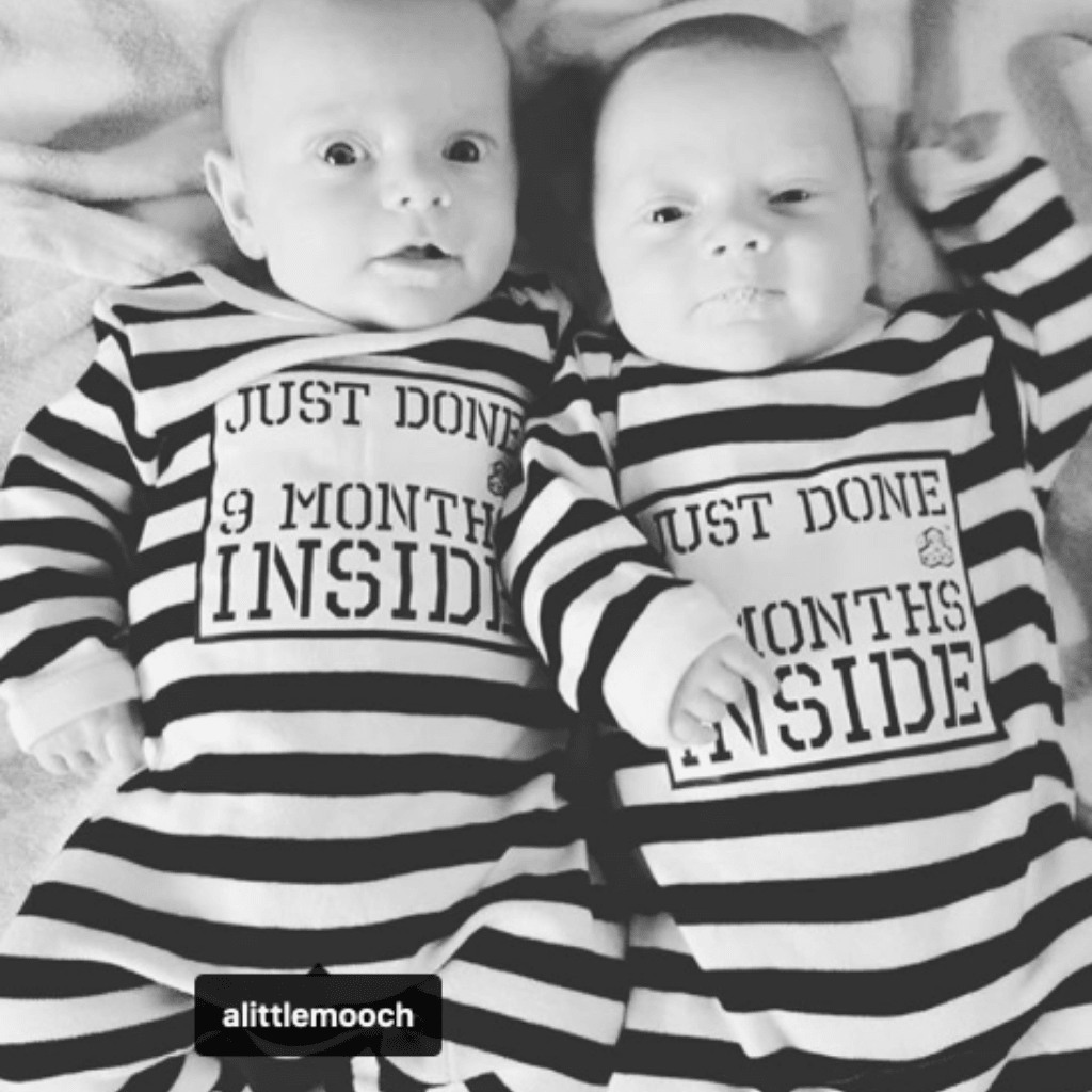 Funny Baby Shower Gift – Just Done 9 Months Inside® Newborn Outfit - Lazy Baby