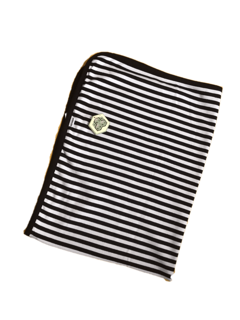 Lazy Baby Organic Cotton Black and White Blanket - Lazy Baby