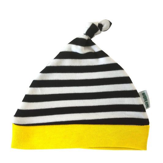 Lazy Baby® Organic Stripy Knotted Baby Hat – A Perfect New Baby Gift - Lazy Baby