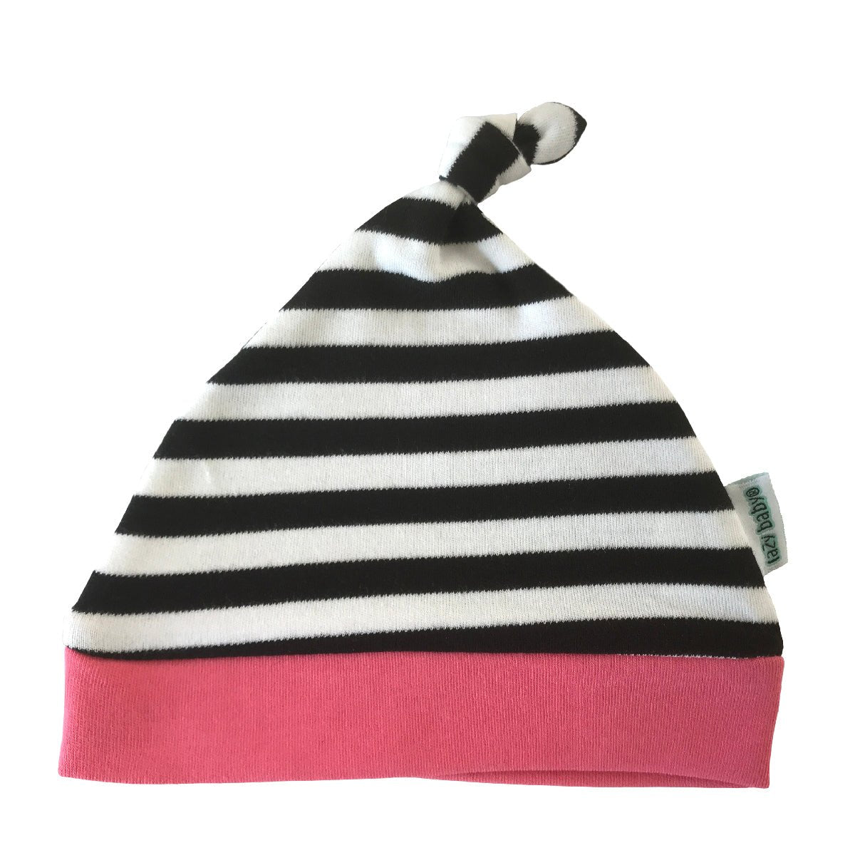 Lazy Baby® Organic Stripy Knotted Baby Hat – Perfect Gift for Baby Girls - Lazy Baby