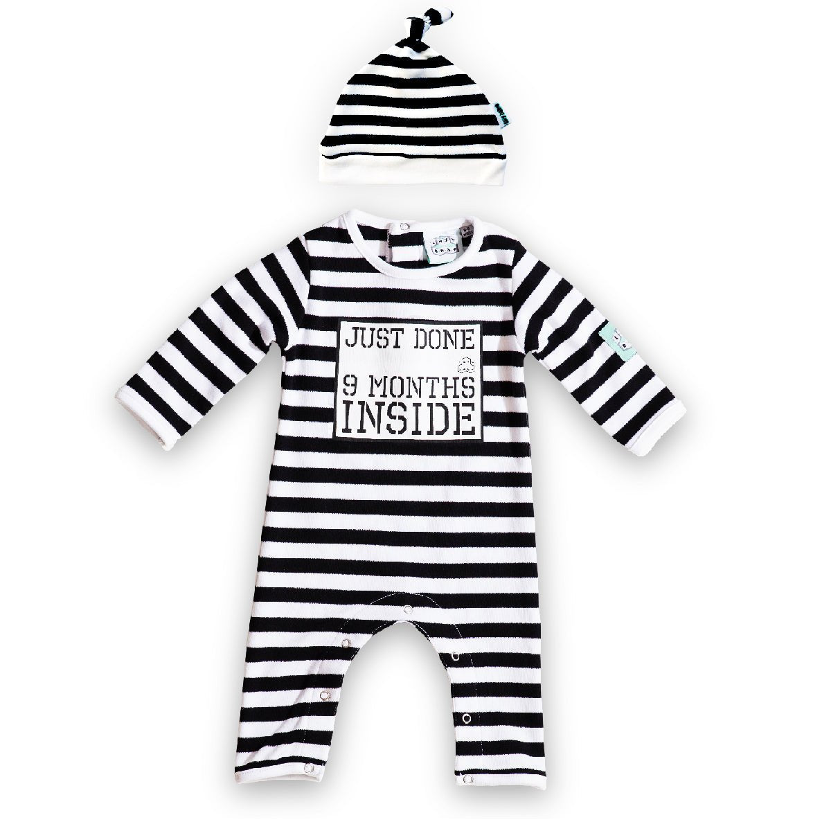 New Baby Hospital Gift - Just Done 9 Months Inside® - Baby Shower Gift - Baby Grow - Lazy Baby