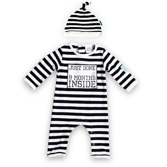 New Baby Hospital Gift - Just Done 9 Months Inside® - Baby Shower Gift - Baby Grow - Lazy Baby